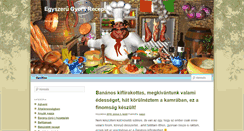 Desktop Screenshot of egyszerugyorsreceptek.com