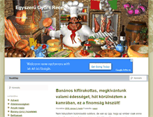 Tablet Screenshot of egyszerugyorsreceptek.com